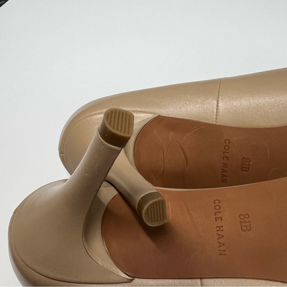 Cole Haan Gemma Logo Pump 8.5 Maple Sgr Leather Slip on Comfort Business Casual - Picture 10 of 12